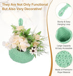 uxcell Hanging Fruit Baskets for Kitchen, Hand-Woven Wall Hanging Storage Jute - Image 3