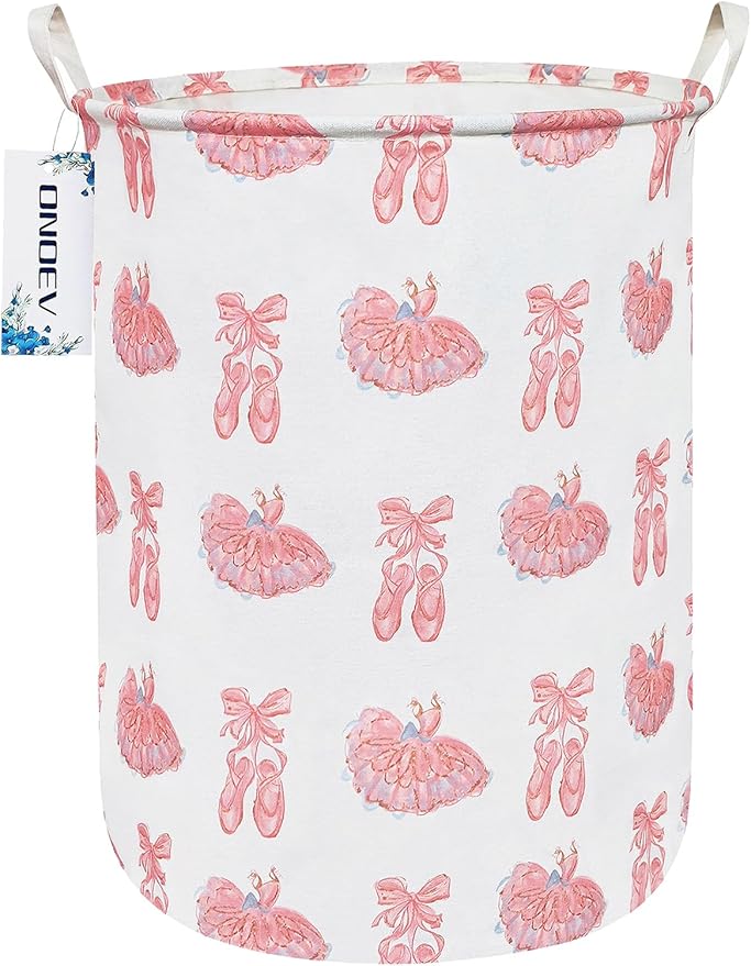 Round waterproof laundry basket, foldable storage basket, laundry Hampers by ONOEV