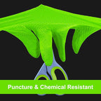 GLOVEWORKS HD Green Gloves, 8 Mil Nitrile Disposable Heavy Duty Raised Diamond - Image 6