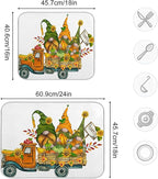 ALAZA Thanksgiving Truck with Fall Gnomes Dish Drying Mat - Image 3