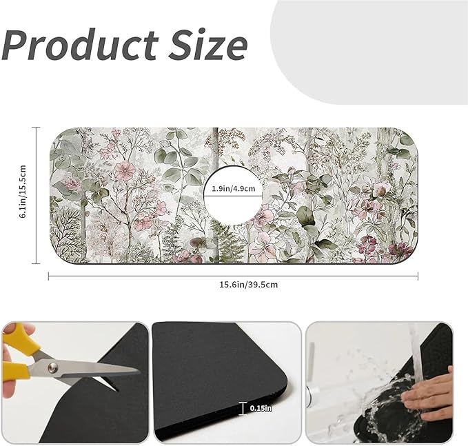 Kitchen Sink Splash Guard，Elegant-forest - Image 3