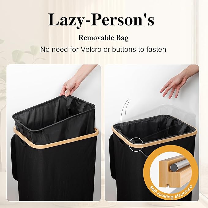 Large Laundry Hamper, 100L Waterproof Laundry Basket - Image 3