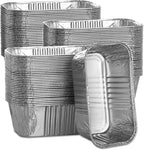 100 Pack 1Lb Aluminum Mini Loaf Baking Pans, 6” x 3.5” x 2” Heavy Duty by MOACOCK
