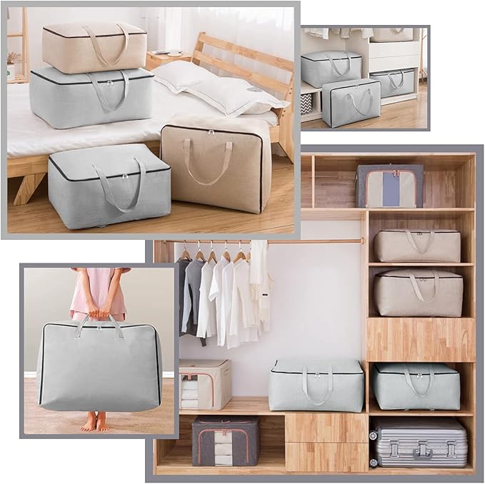 Breathable Canvas Cotton Soft Storage Bags - Image 4