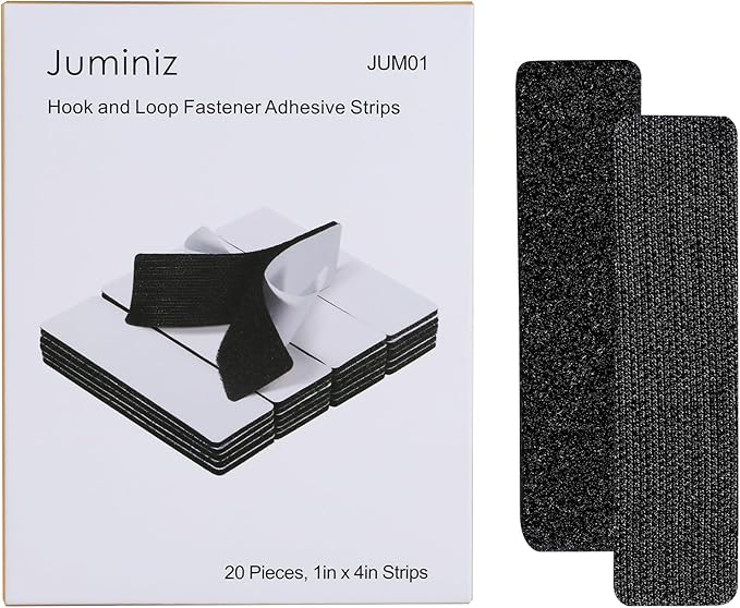 20 Sets 1x4 Inch Hook and Loop Fastener Strips - Image 2