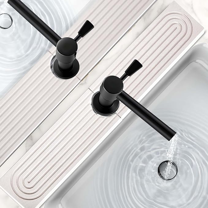 24 Inch Stone Faucet Mat for Kitchen Sink, Kitchen Sink Splash Guard-Water by Unknown