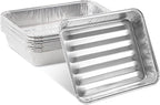 PLASTICPRO 10 Pack Disposable Aluminum Grill Liners Toppers Aluminum Foil by PLASTICPRO