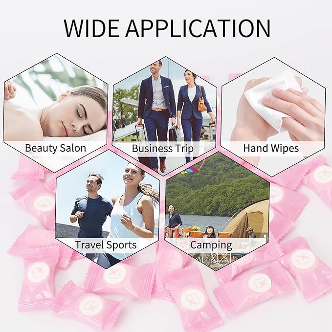 Classycoo Compressed Towel 200 PCS Mini Tablets Disposable Portable Face Towel - Image 6