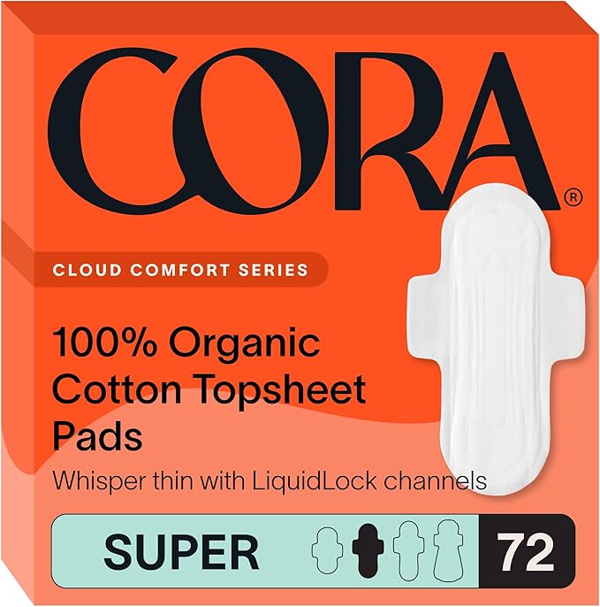 Cora 100% Organic Cotton Topsheet Pads by Cora