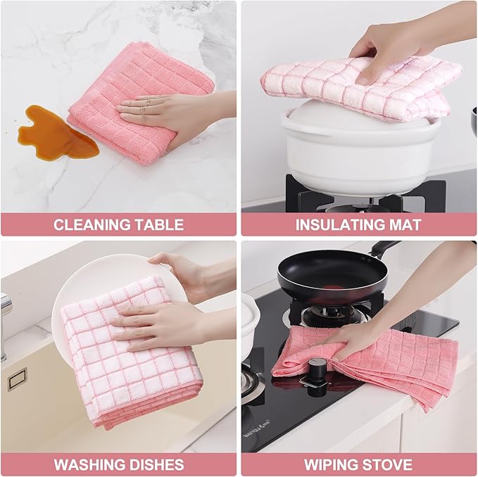 Homaxy Premium Cotton Kitchen Towels 16"x 28", Large Natural Ring Spun 390 GSM - Image 9