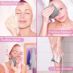 Syhood 12 Pieces Face Wash Cloth 12 x 12 in Makeup Remover Cloths Towel Coral - Image 2