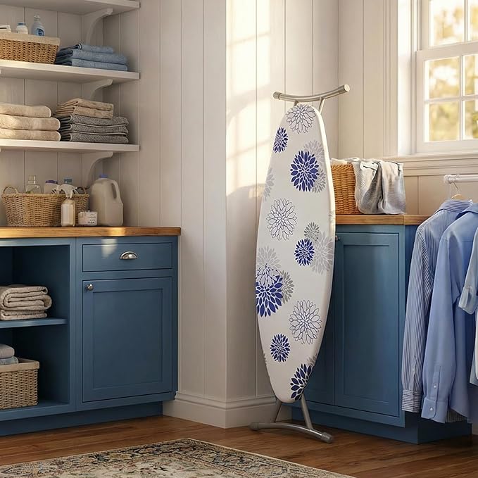 SheeChung Ironing Board Cover and Pad 18“x49”, Thick Scorch Resistant Padding - Image 6
