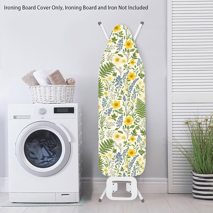 Leaves Flower Ironing Board Cover and Pad - Image 3
