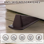 Frienda 8 Pcs Jumbo Door Stoppers Heavy Duty Door Stopper Tall up to 2inch Tall - Image 4