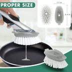 4 Pack Dish Brush Refills, Dish Brush Replacement Head - Image 6