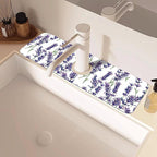 Watercolor Lavender Bunches Kitchen Sink Splash Guard Mat Absorbent Fast Drying - Image 2