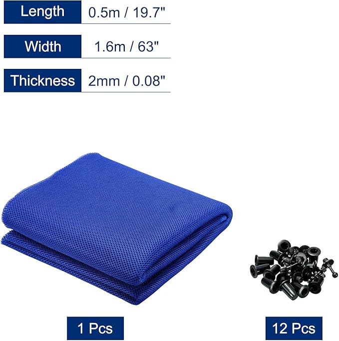 MECCANIXITY Speaker Grill Cloth 20 x 63 Inch Stereo Mesh Fabric Protective - Image 2