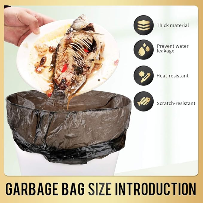 Small Trash Bags 240 Count Garbage Bags SWIHELP Waste Basket Liners - Image 7