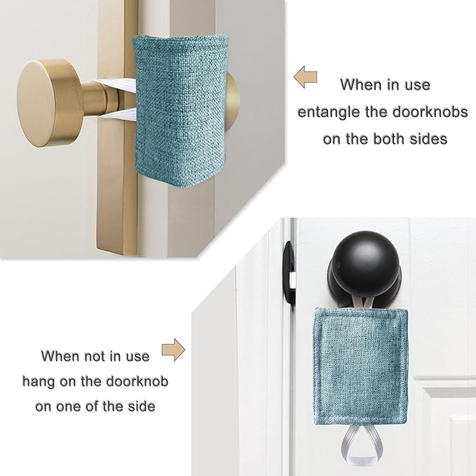 Nursery Door Latch Cover Door Silencer Cushion, Quiet Lock Cover Closer Durable - Image 3