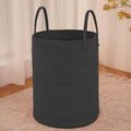 Large Woven Laundry Basket Hamper, 100L Cotton Rope Storage Bin by JMvicyroam