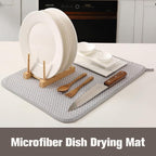 2 Pack Microfiber Dish Drying Mat - Image 2