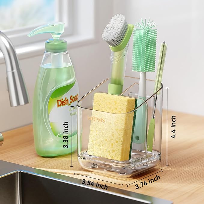 Minimalist Sponge Holder for Kitchen Sink, 3 Slots Sink Caddy - Image 7