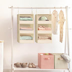 GRANNY SAYS 3 Shelf Hanging Closet Organizers and Storage, Collapsible Closet - Image 2