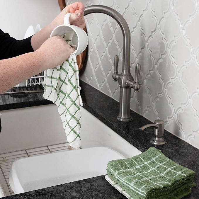 Ritz Premium Terry Check Kitchen Dish Cloths - Image 4