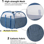 Collapsible Laundry Basket, 90L Foldable Pop-up Laundry Hamper - Image 3