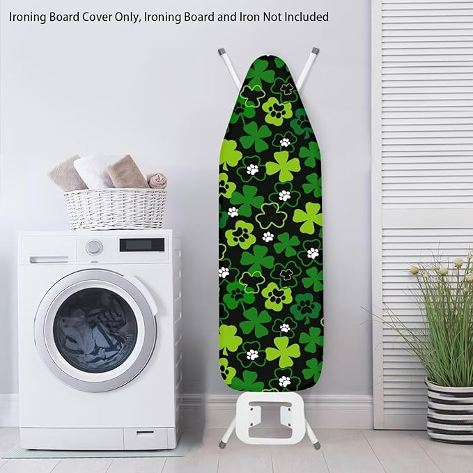 Ironing Board Cover and Pad Green Leaf Thick Padding Standard Size Iron Board - Image 3