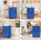 Laundry Basket with Wheels, Collapsible Laundry Baskets, Laundry Hamper with - Image 7