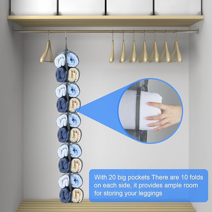 2-Pack Hanging Legging Organizer - Image 6