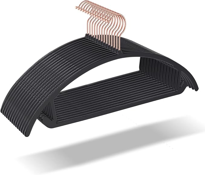 OIKA Hangers 50 Pack No Shoulder Bump by DoitonceDoitpermanently