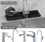 WAFT YEARN 17X5 Inch Silicone Durable Faucet Mat Kitchen Sink Splash Guard - Image 4