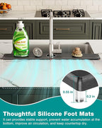 Stone Faucet Mat for Kitchen Sink, Diatomite Sink Protectors - Image 6