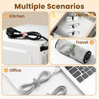 30 Pcs Silicone Cable Ties, Reusable Data Cable Organizer Wire Organizers - Image 6