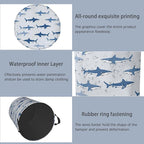 Cute Shark Laundry Basket, Foldable Oxford Cloth Tote Bag Laundry Hamper - Image 5
