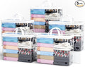 5PACK Clear Zippered Storage Bag by Hopack
