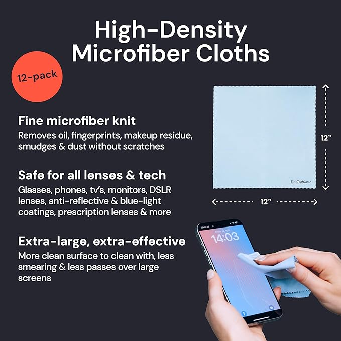 Elite Screens Microfiber Cleaning Cloth - Image 2
