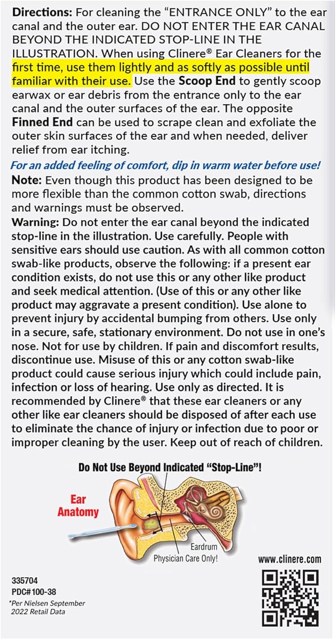Clinere Ear Cleaners, Gentle Canal Cleaning and Ear Wax Removal Tool, Itch - Image 7