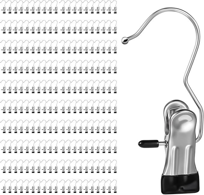 150 Pack Boot Hanger Clips Hooks, Heavy Duty Laundry Hooks by YUXIANLB