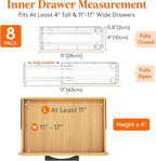 Lifewit 8 Pack 4" High Drawer Dividers 28-43.5cm/11-17" Adjustable Drawer - Image 2