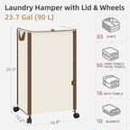 STORAGE MANIAC Rolling Laundry Hamper - Image 5