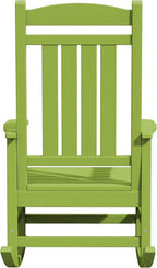 KINGYES HDPE Rocking Chairs Outdoor, Patio Rocking Chairs with 330lbs Support, Smooth Porch Rocker for Deck Lawn Yard, Pistachio Green - Image 12