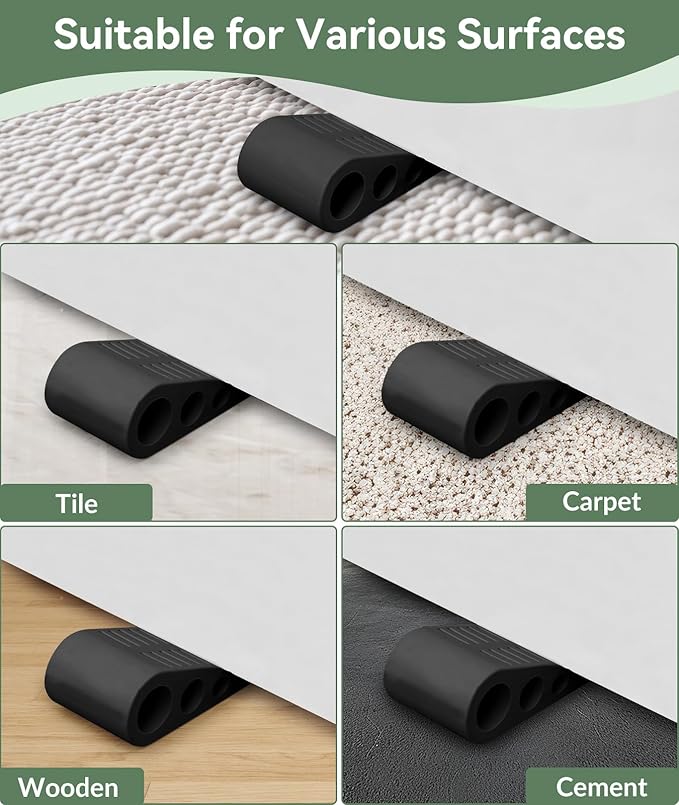 1.9 Inches Heavy Duty Door Stopper, 2 Pack Rubber Door Stop, Door Stoppers - Image 6