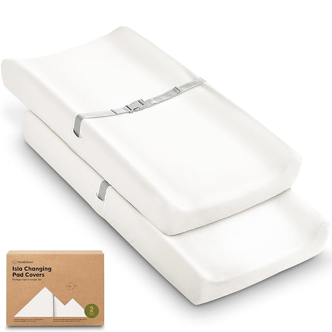 2-Pack Baby Changing Pad Cover for Girl, Boy by KeaBabies