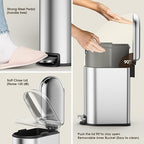 CEROELDA Small Bathroom Trash Can - Image 4
