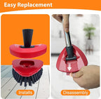 2 Pack Upgraded Spin Mop Replace Scrub Mop Brush Compatible - Image 3