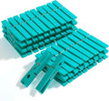 Mr. Pen- Wooden Clothes Pins, Natural Wood, 50 Pack, 2.9 Inch, Marine Aqua-Blue by MrPen