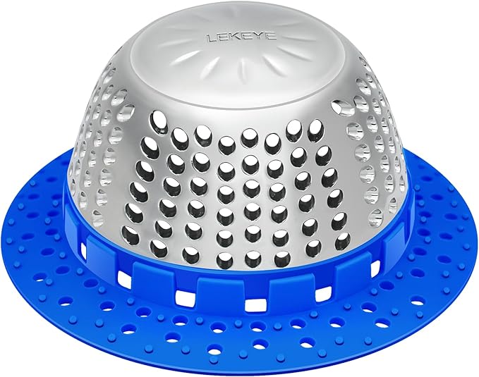 LEKEYE Shower Drain Hair Catcher/Shower Drain Cover/Drain Protector by LEKEYE